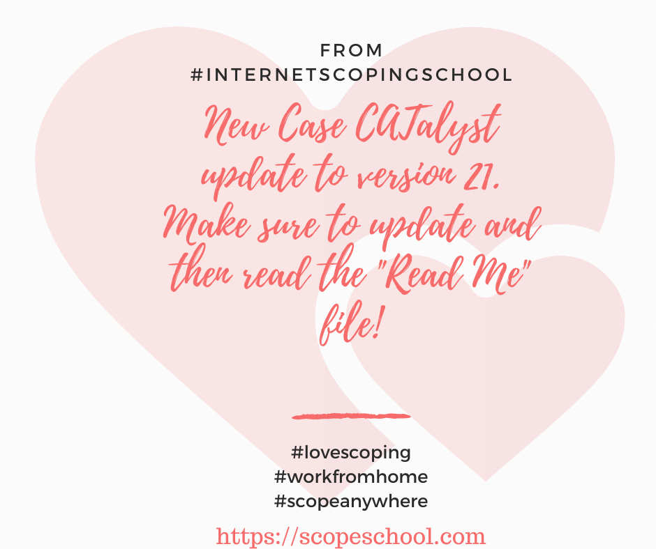 ScopeSchool A heart with the latest CATalyst update.